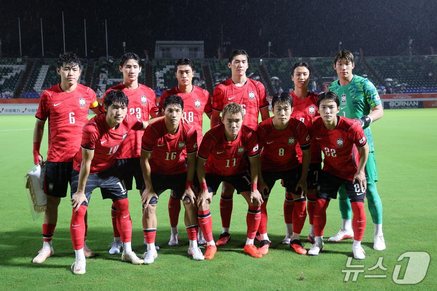본문 이미지 - 이민성 감독이 이끄는 2026 아이치·나고야 아시안게임 남자축구 대표팀2026.9.15 ⓒ 뉴스1 안은나 기자