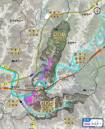 본문 이미지 - 행안부의 2027년 풍수해 생활권 종합정비사업 공모에 신규 선정된 고양시 선유지구 위치도. (고양시 제공, 재판매 및 DB금지)