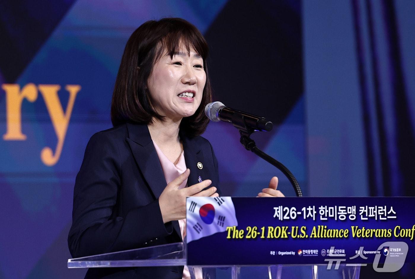 본문 이미지 - 강윤진 국가보훈부 차관. 2026.9.18 ⓒ 뉴스1 구윤성 기자