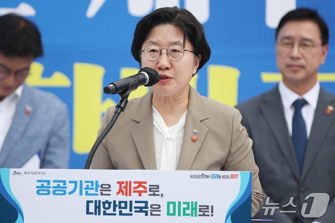 본문 이미지 - 고의숙 제주특별자치도교육감ⓒ 뉴스1 오미란 기자