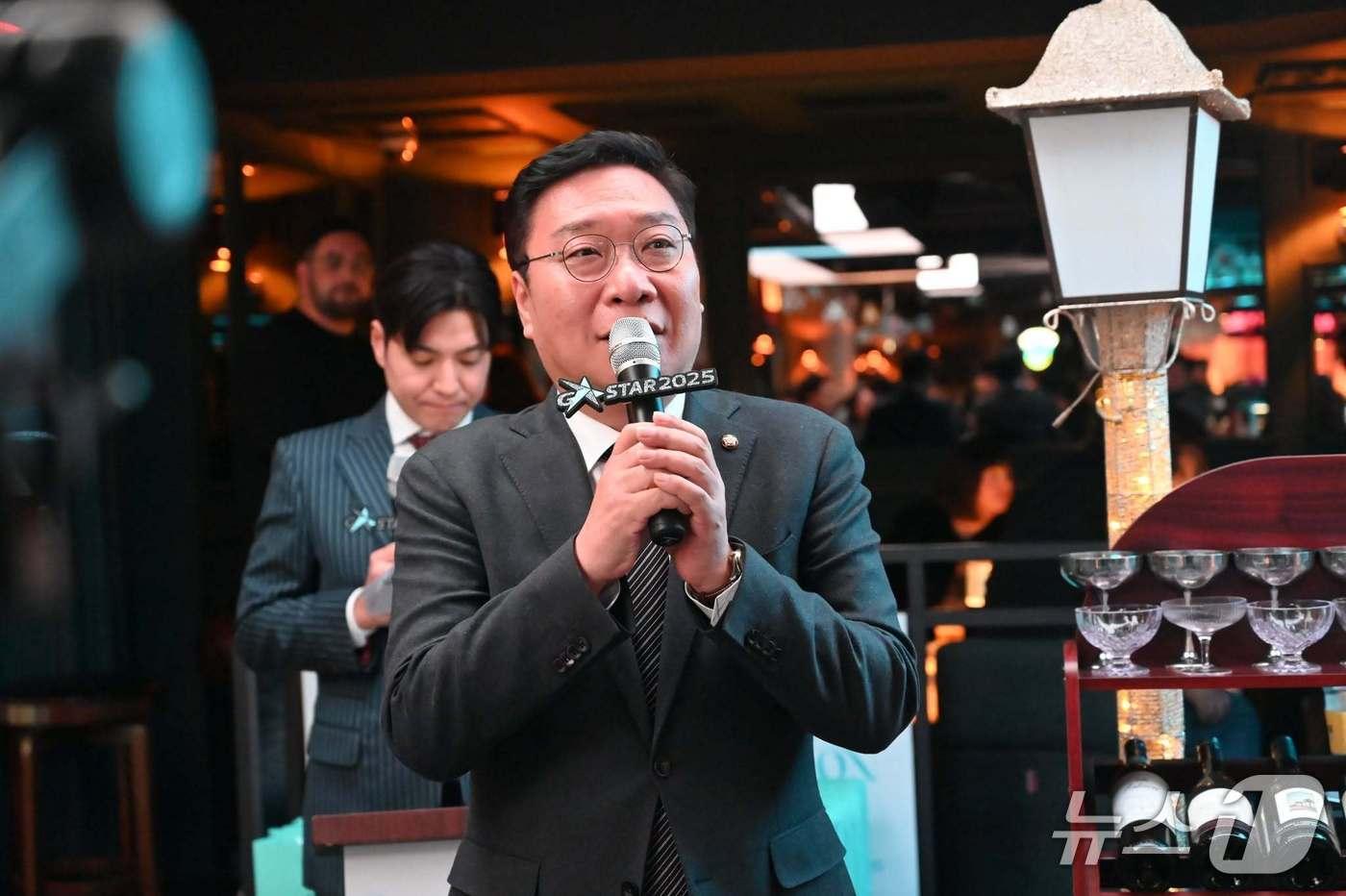 본문 이미지 - 정연욱 국회의원. 지난해 지스타 행사 모습.(정연욱 의원실 제공. 재판매 및 DB금지)