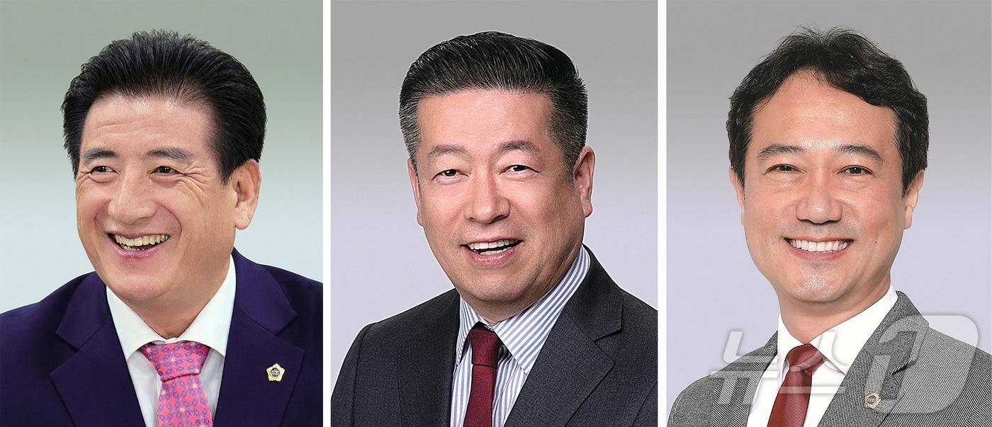 본문 이미지 - 박창석·이원우·김주범 대구시의원(완쪽부터)은 2일  열린 본회의에서 TK신공항 조기 추진과 도시철도 4호선 모노레일 채택, 재난 추모공간·기록물 관리체계 마련을 대구시에 촉구했다.(대구시의회 제공, 재판매 및 DB 금지)
