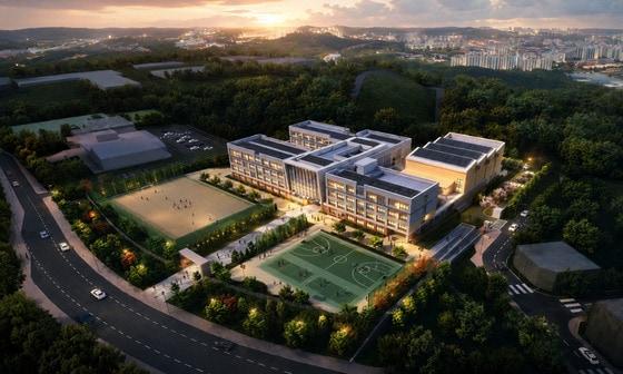 본문 이미지 - 청주 오송2고등학교 조감도.(충북교육청 제공. 재판매 및 DB 금지) 2026.9.21/뉴스1