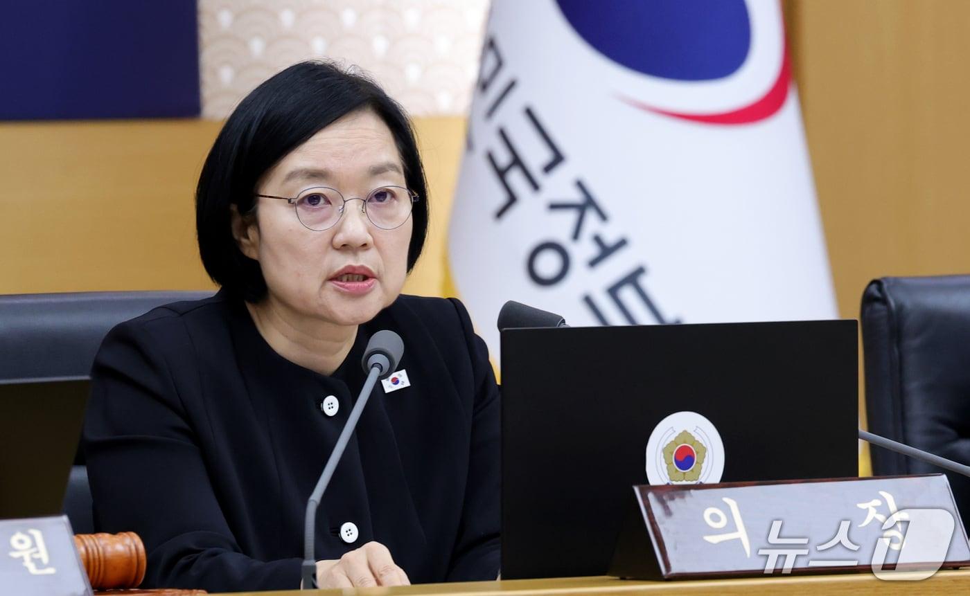 본문 이미지 - 한성숙 국무총리가 22일 세종시 정부세종청사에서 열린 국무회의를 주재하며 발언하고 있다. 2026.9.22 ⓒ 뉴스1 김기남 기자