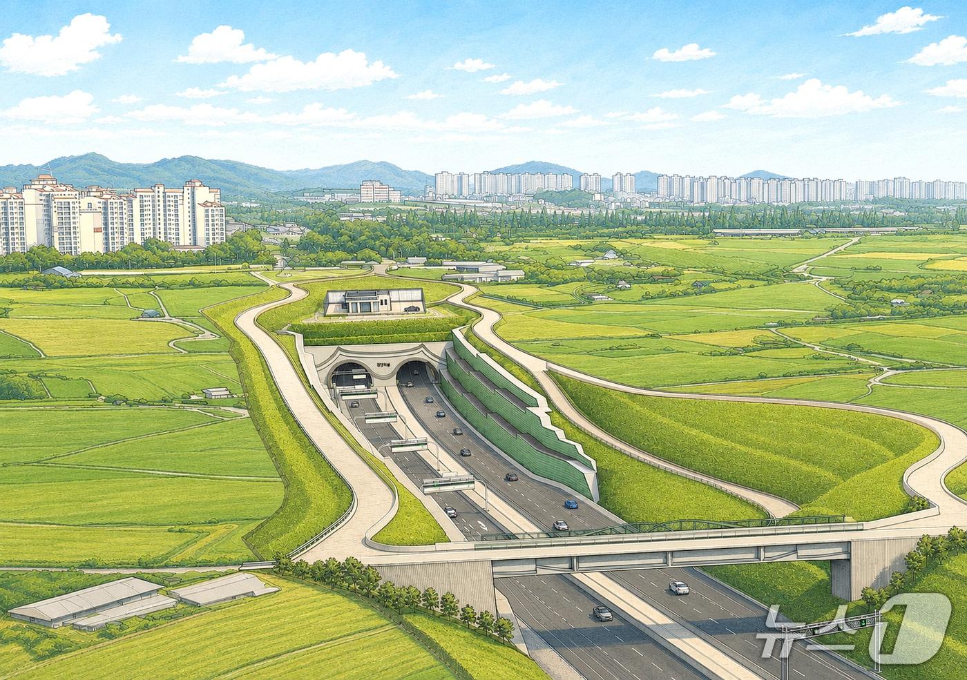 본문 이미지 - 2026 계양∼강화 도로 2공구 조감도.(대보건설 제공)