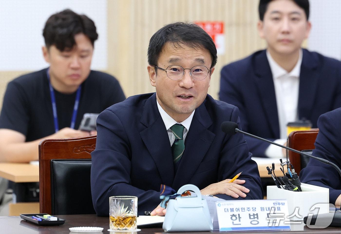 본문 이미지 - 한병도 더불어민주당 원내대표. 2026.9.22 ⓒ 뉴스1 김성진 기자