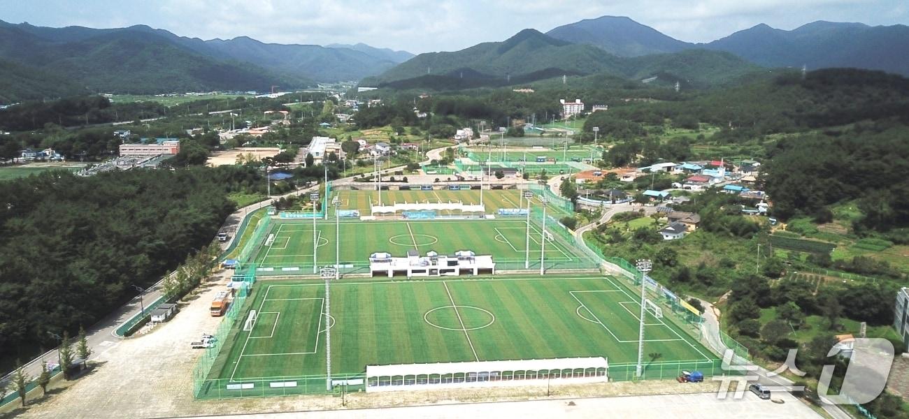 본문 이미지 - 고성군스포츠타운 전경.(고성군 제공. 재판매 및 DB 금지)