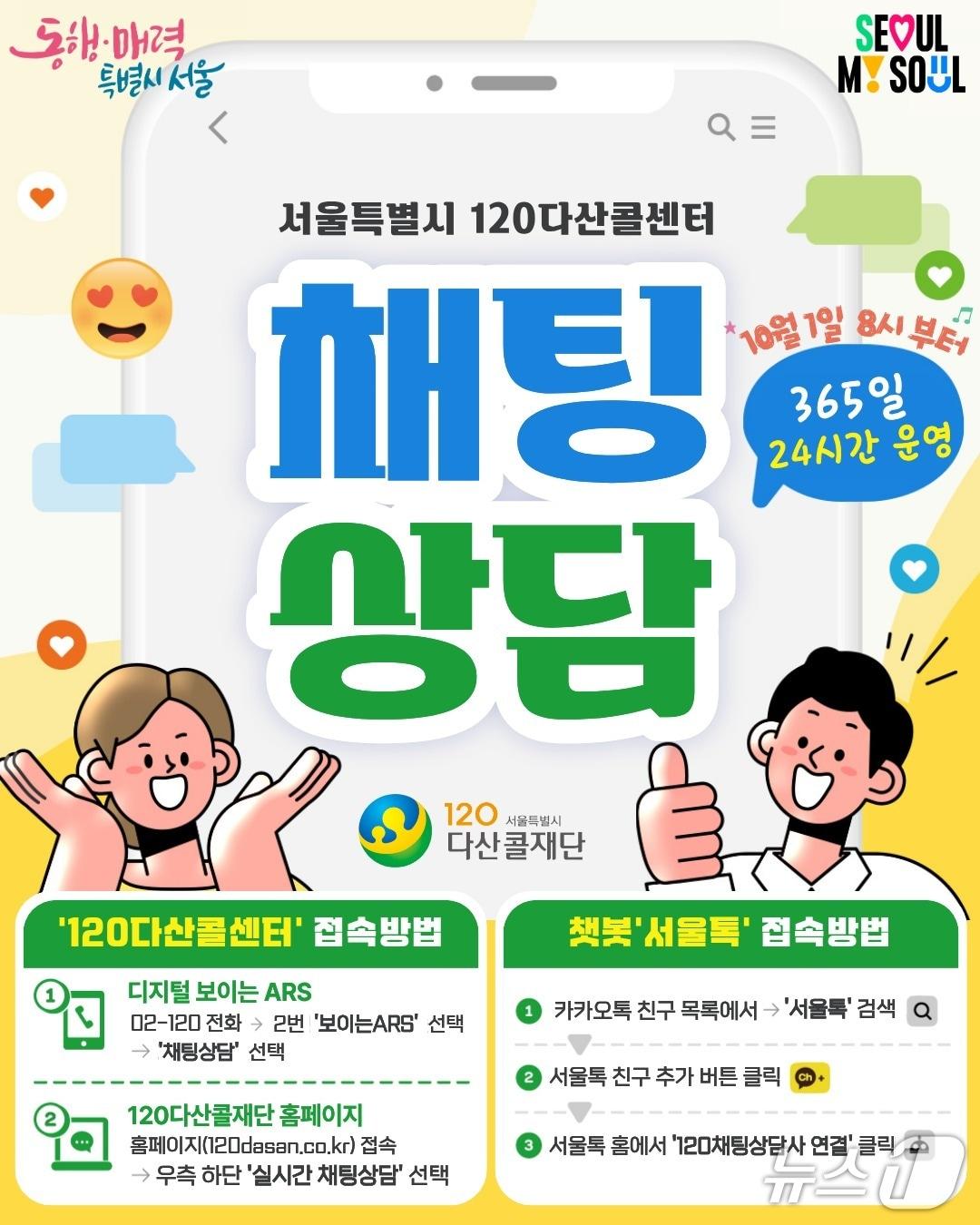 본문 이미지 - 채팅 상담.(서울시 제공)