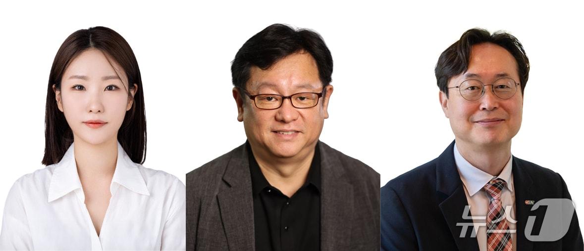 본문 이미지 - (왼쪽부터) 광주과학기술원 정지은 박사(CSO), 김태·김재관 교수. (GIST 제공. 재판매 및 DB 금지)/뉴스1 
