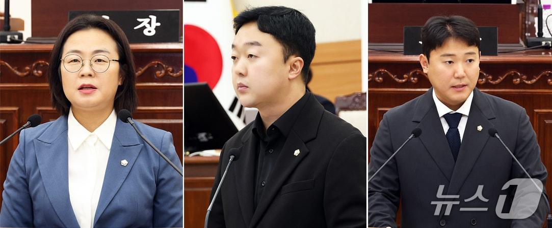 본문 이미지 - 유성구의회 김은진, 박석연, 박정수 의원 (유성구의회 제공. 재판매 및 DB 금지)