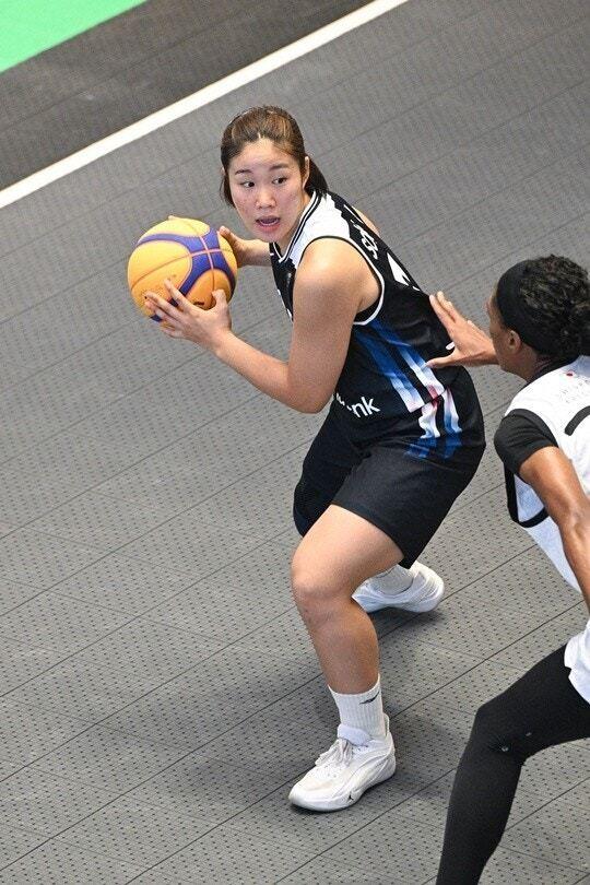 본문 이미지 - 2026 아이치·나고야 아시안게임에 출전한 여자 3X3 농구 대표팀이 대만을 꺾고 준결승에 올랐다.(WKBL 제공. 재판매 및 DB 금지)