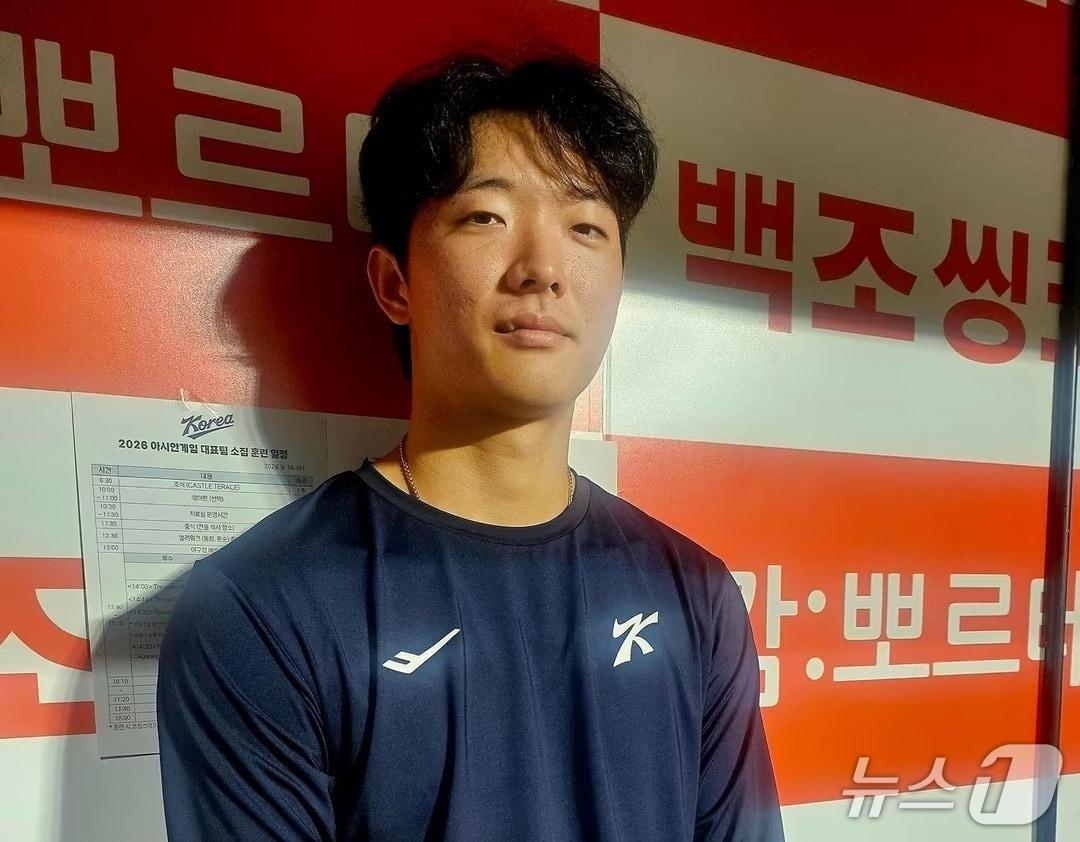 본문 이미지 - 야구대표팀 투수 최민석. ⓒ News1 권혁준 기자
