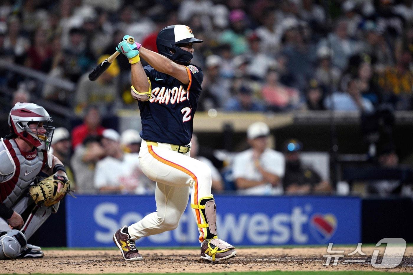 본문 이미지 - MLB 샌디에이고 송성문. ⓒ AFP=뉴스1
