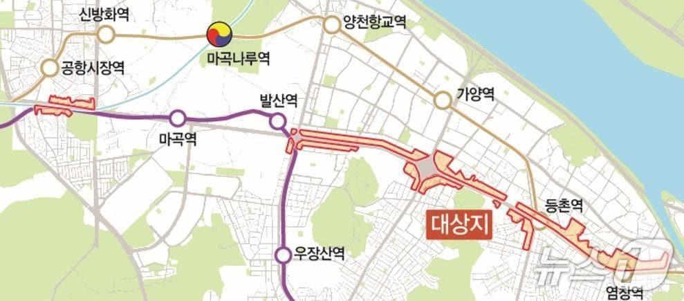 본문 이미지 - 서울시 도시·건축공동위원회를 통과한 강서구 공항로 지구단위계획 대상지(서울시 제공)