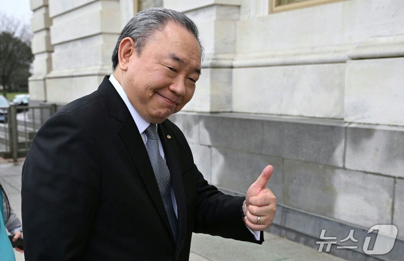 본문 이미지 - 위다레이 주미 대만대표.<자료사진>.2024.3.6.ⓒ AFP=뉴스1