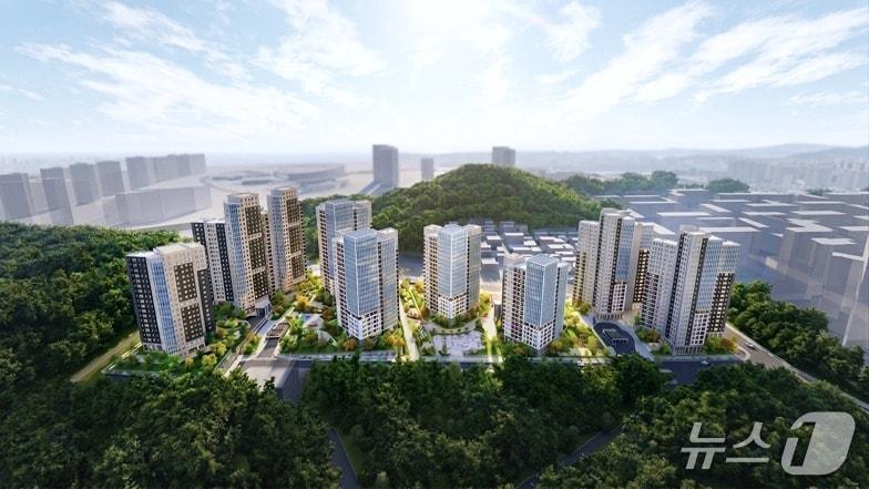 본문 이미지 - 서울시 도시계획위원회 신속통합기획 수권분과위원회를 통과한 강남구 일원동 한솔아파트 재건축사업 조감도(서울시 제공)