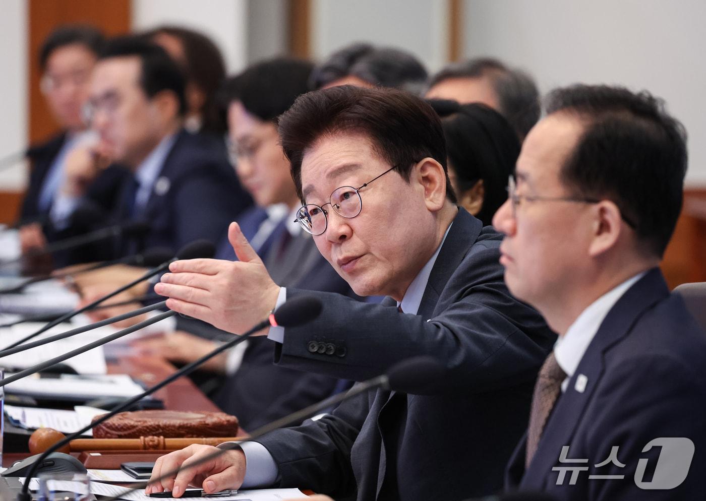 본문 이미지 - 이재명 대통령이 29일 청와대에서 열린 국무회의에서 발언을 하고 있다. 2026.9.29 ⓒ 뉴스1 허경 기자