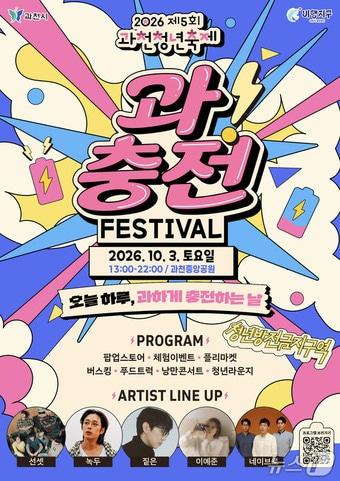 본문 이미지 - 과충전 페스티벌 포스터.(과천시 제공. 재판매 및 DB 금지) 2026.9.29/뉴스1