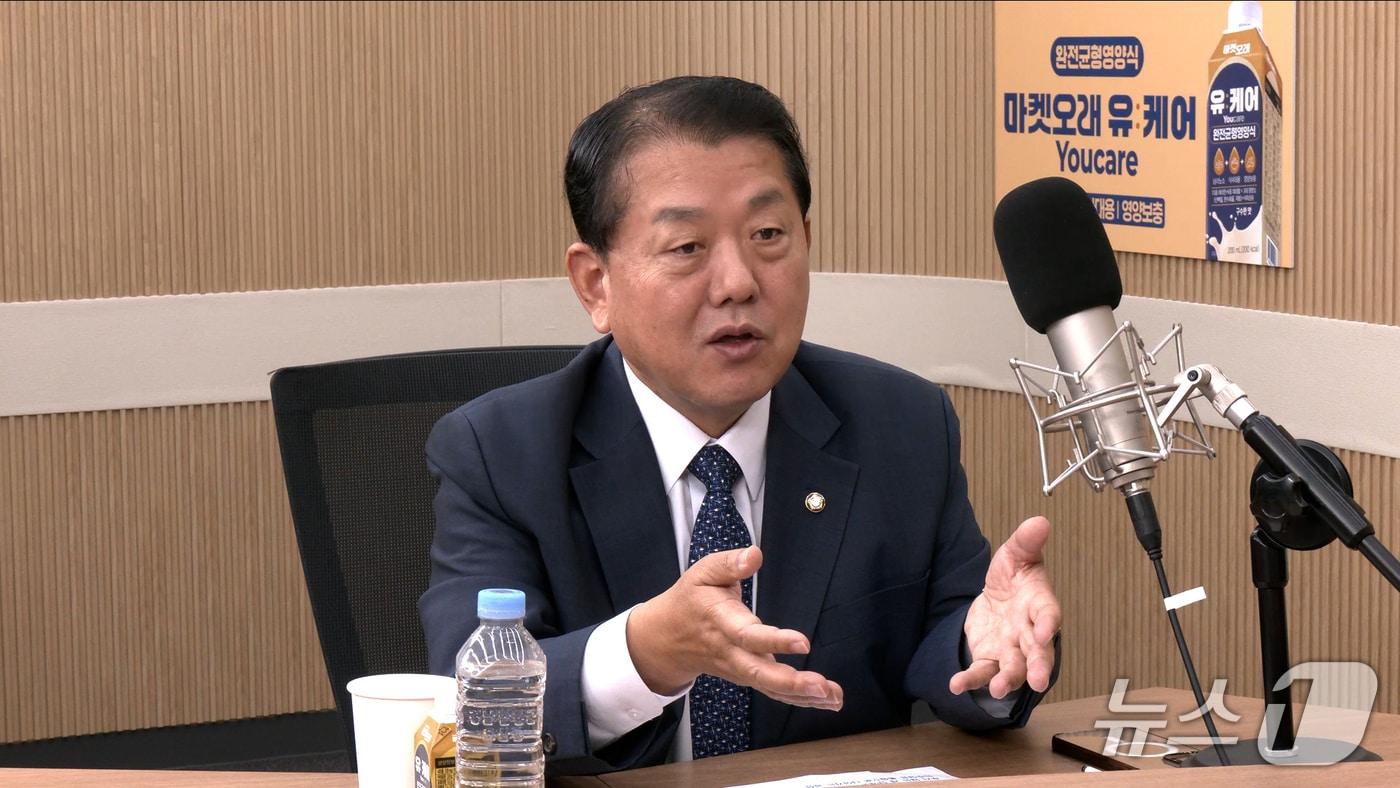 본문 이미지 - 뉴스1TV '팩트앤뷰'에 출연한 김병주 더불어민주당 의원. 2026.9.3./뉴스1