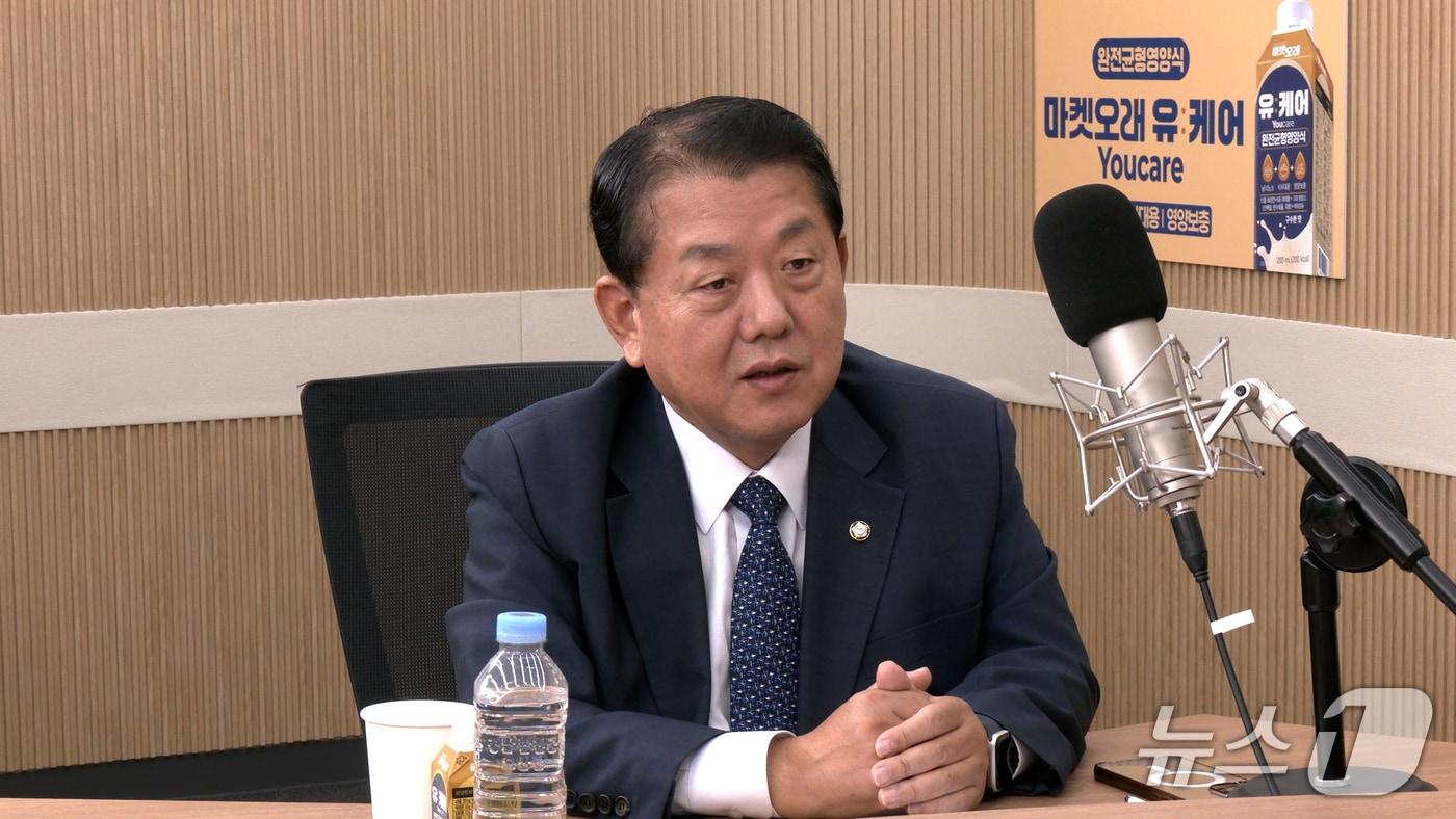 본문 이미지 - 뉴스1TV '팩트앤뷰'에 출연한 김병주 더불어민주당 의원. 2026.9.3./뉴스1