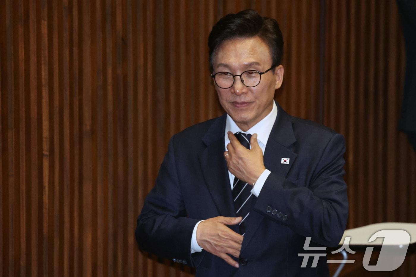 본문 이미지 - 김민석 더불어민주당 대표. 2026.9.3 ⓒ 뉴스1 황기선 기자