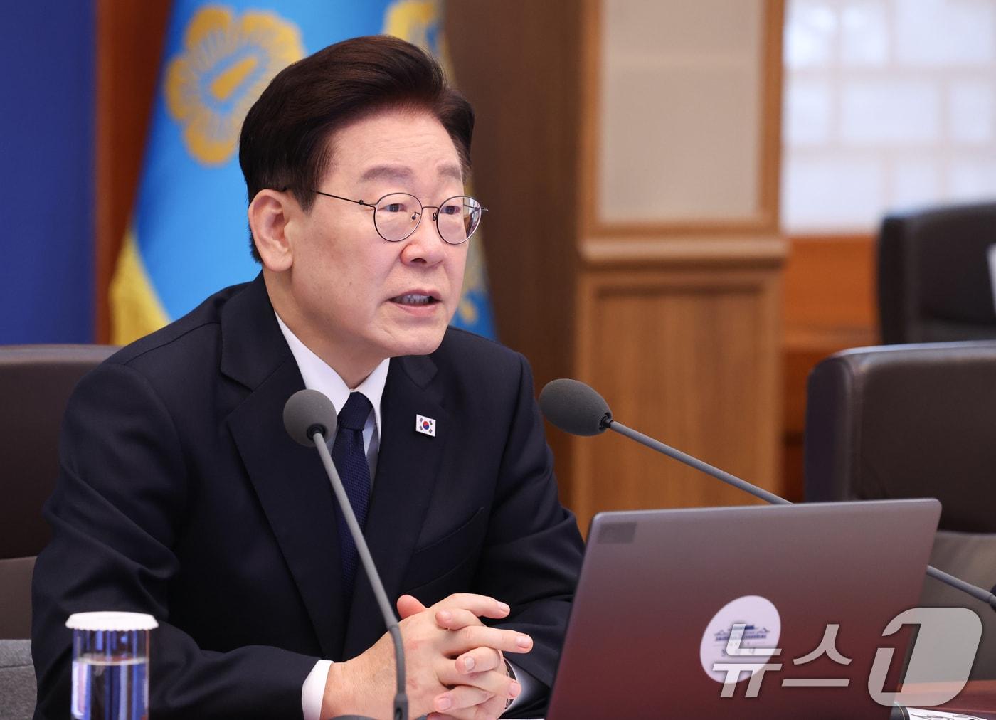 본문 이미지 - 이재명 대통령이 3일 청와대에서 열린 수석보좌관회의에서 발언하고 있다. (청와대통신사진기자단) 2026.9.3 ⓒ 뉴스1 허경 기자