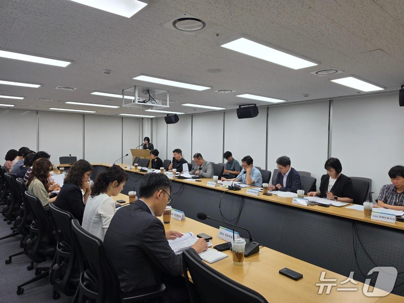 본문 이미지 - 경기도 돌봄체계 혁신 특별조직(TF) 제3차 회의(경기도 제공. 재판매 및 DB금지)