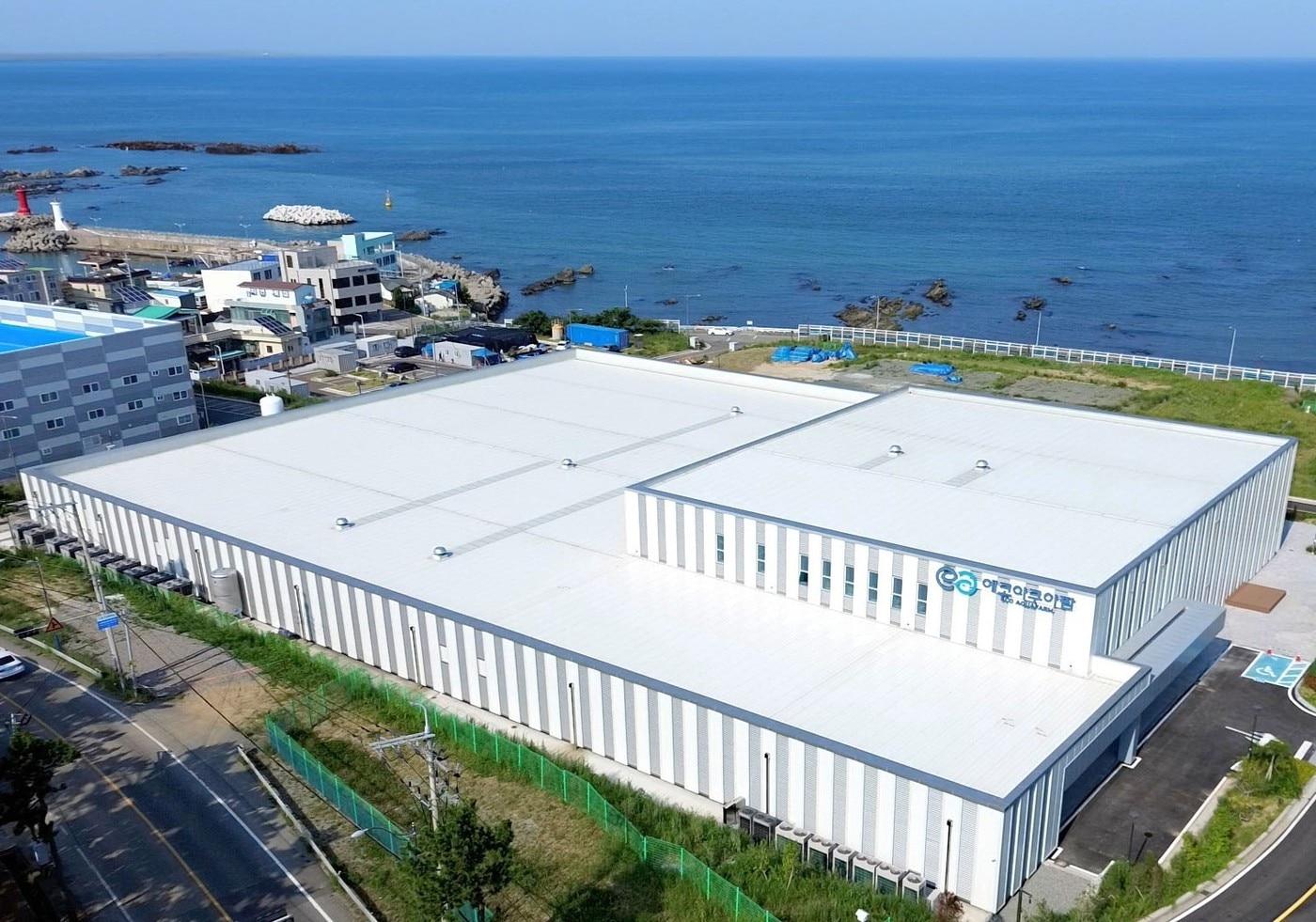 본문 이미지 -  에코아쿠아팜 부산 스마트양식 클러스터 전경사진(GS건설 제공)