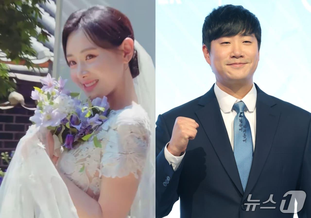 본문 이미지 - 김다영(왼쪽) 배성재 부부 / 사진 출처=김다영 인스타그램, 뉴스1 DB
