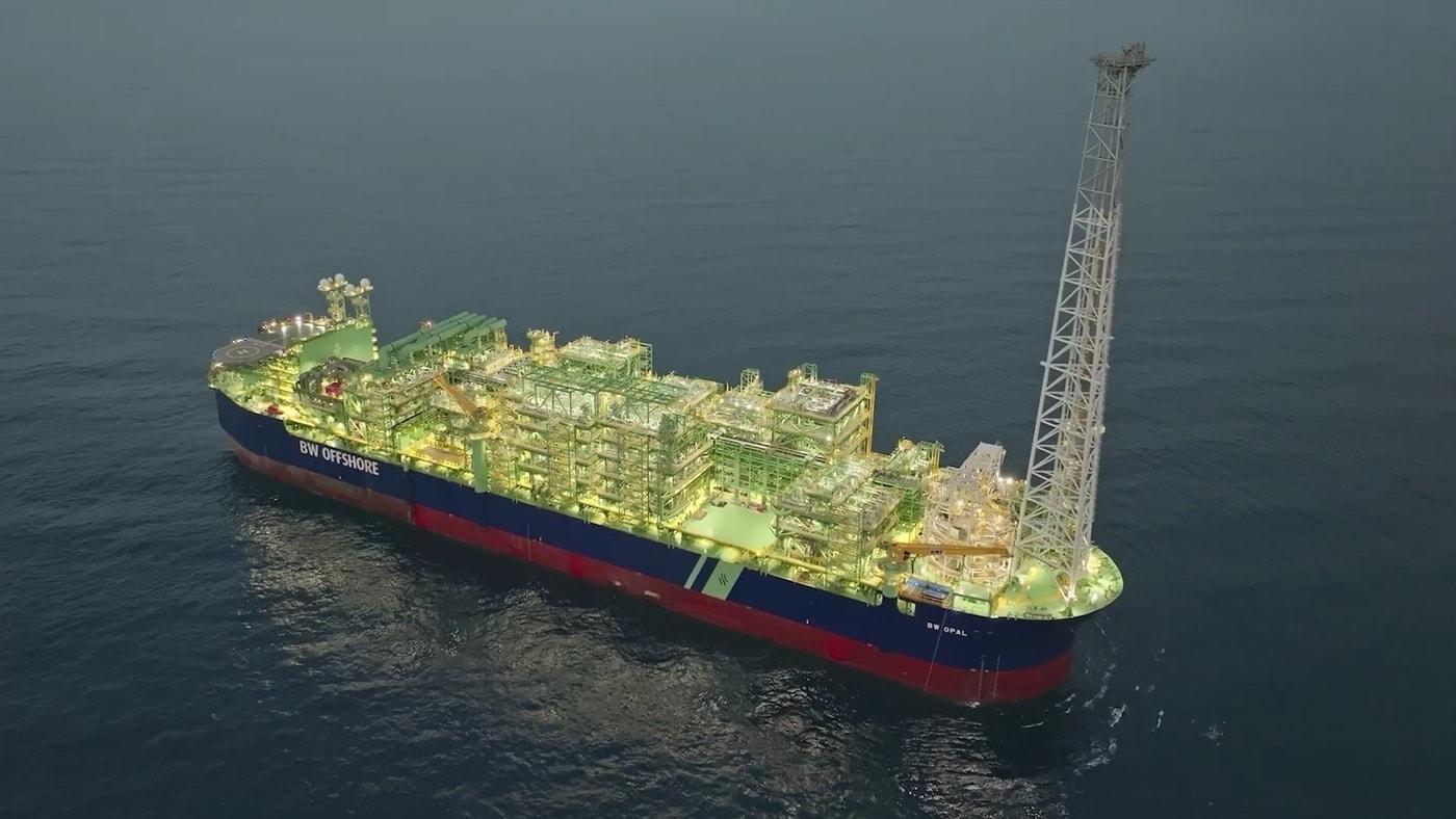 본문 이미지 - 호주 바로사 가스전 해상생산시설 FPSO (SK이노베이션 제공)