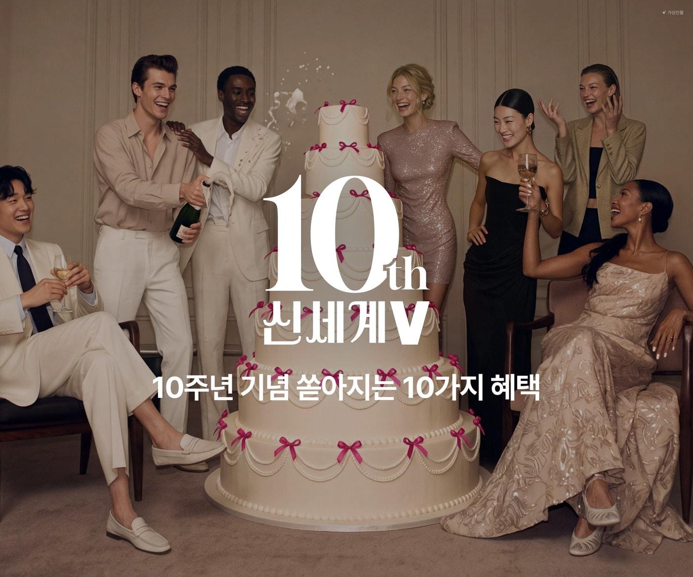 본문 이미지 - 신세계V 론칭 10주년 행사(신세계인터내셔날 제공)