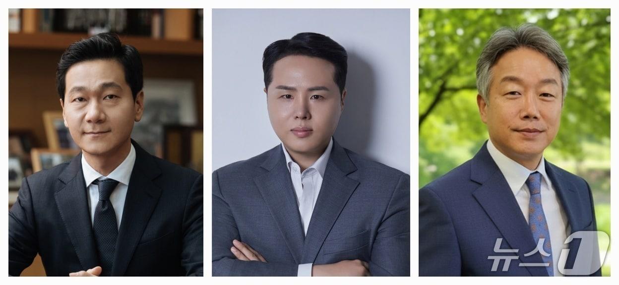 본문 이미지 - 사진 왼쪽부터 이승찬, 오주영, 최성운 대전시체육회장 선거 출마 예정자./뉴스1
