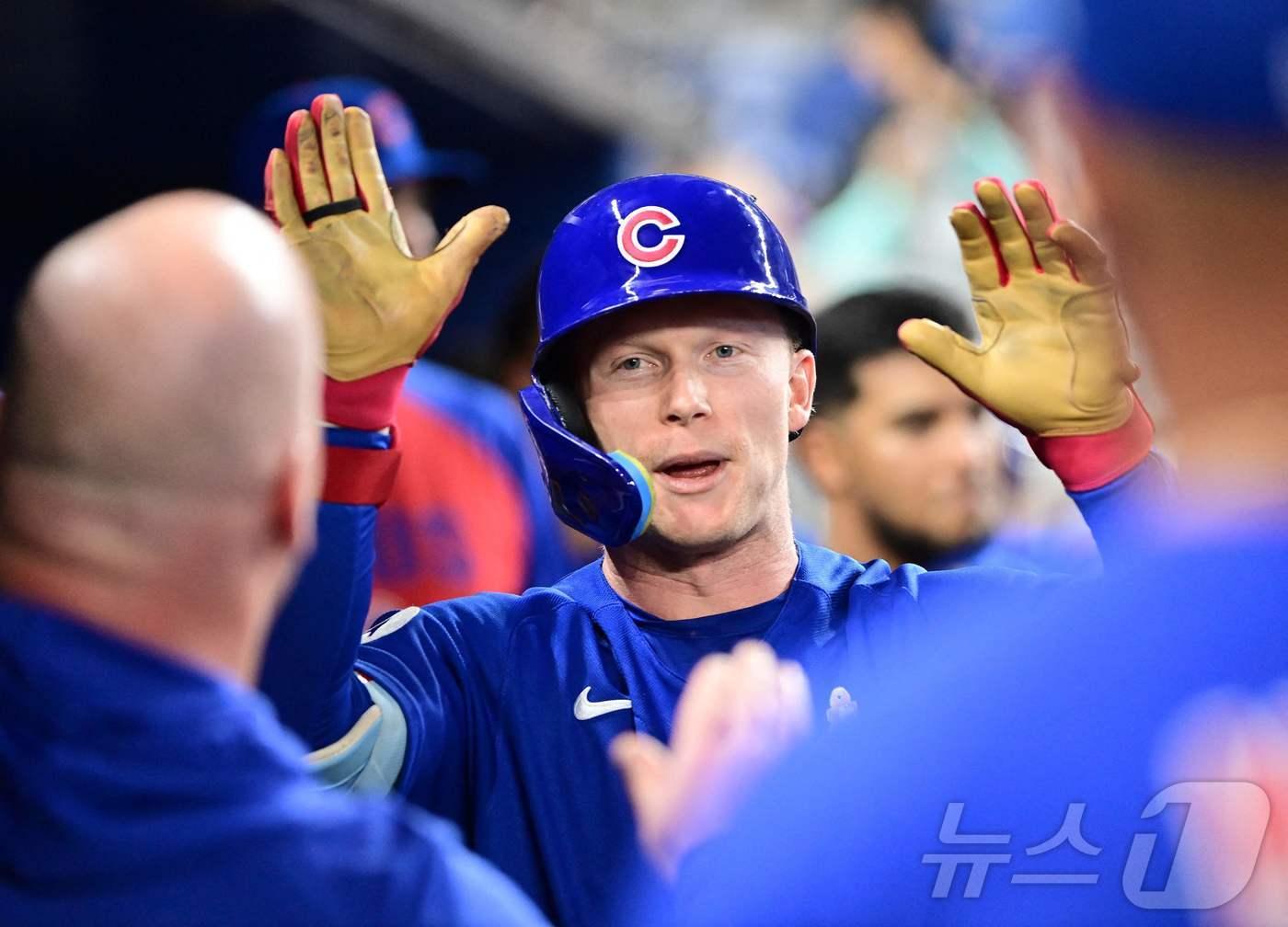 본문 이미지 - MLB 컵스 크로우암스트롱. ⓒ AFP=뉴스1