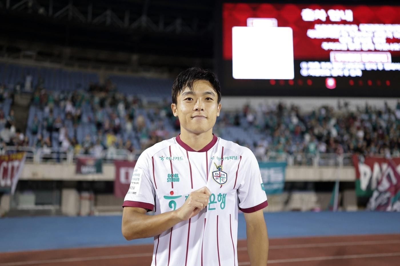 본문 이미지 - 대전하나시티즌 정재희. (한국프로축구연맹 제공)