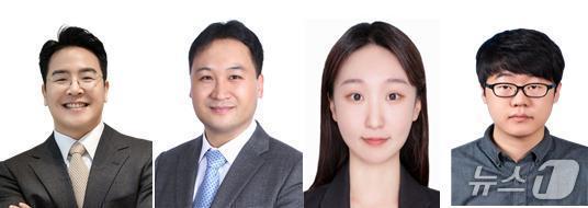 본문 이미지 - 고려대 바이오의공학부 유용상 교수(왼쪽부터), KU-KIST 융합대학원 김명기 교수, 우현빈 박사과정생, 김태현 박사후연구원.(고려대 제공)