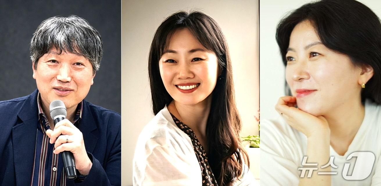 본문 이미지 - 왼쪽부터 최은묵·권지영·김복희 시인(보은군 제공. 재판매 및 DB금지)/뉴스1