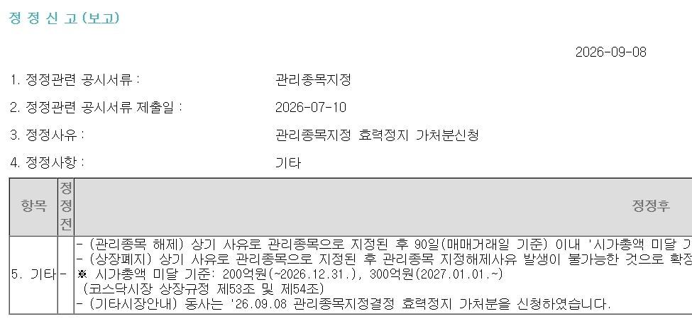 본문 이미지 - 골드앤에스 공시 화면 갈무리