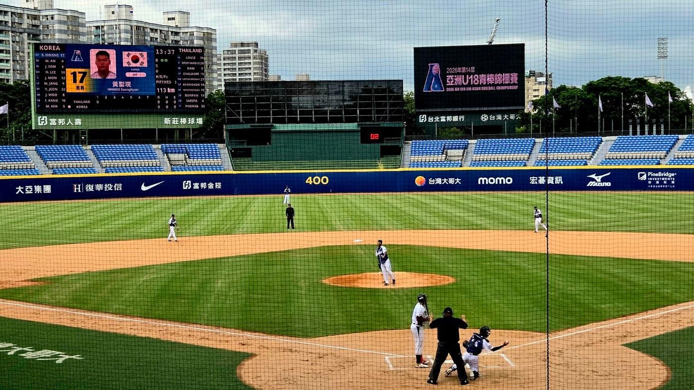 본문 이미지 - 한국 18세 이하 야구대표팀은 9일 열린 제14회 U18 아시아청소년선수권 조별리그 B조 3차전에서 태국에 14-0, 5회 콜드게임 승리를 거뒀다. (공동취재단 제공)