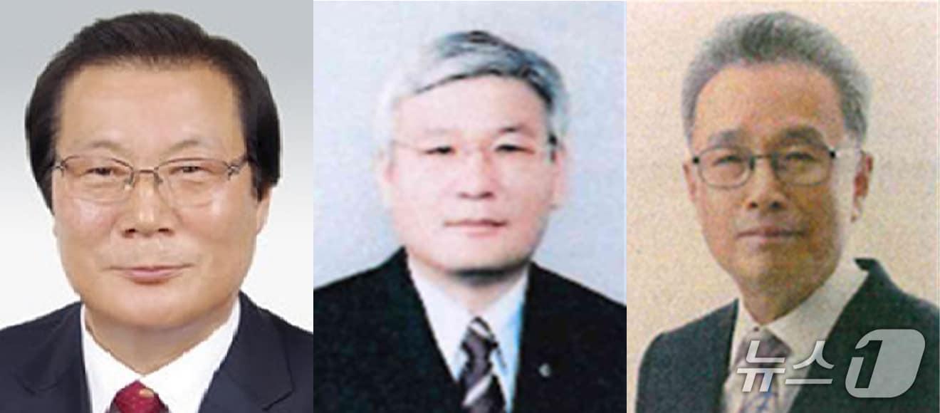 본문 이미지 - 제35회 울주군민상에 선정된 허령(왼쪽부터), 성상근, 정영기 씨. (울주군 제공. 재판매 및 DB 금지) /뉴스1 
