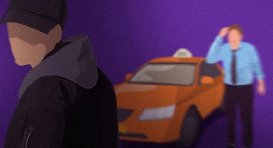 가드레일 옆에 "내려 달라"…거부하자 휴대전화로 '퍽퍽퍽'