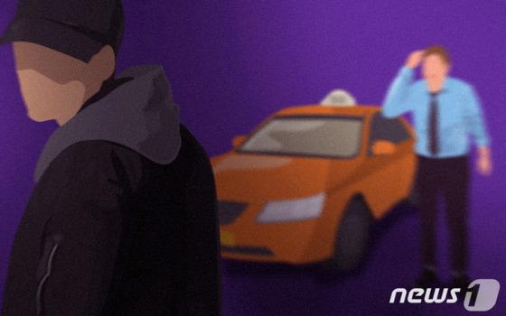 가드레일 옆에 "내려 달라"…거부하자 휴대전화로 '퍽퍽퍽'