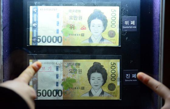 4.6억 위폐로 코인 사려던 일당 검거…충남청 형사기동대에 한은 총재 포상