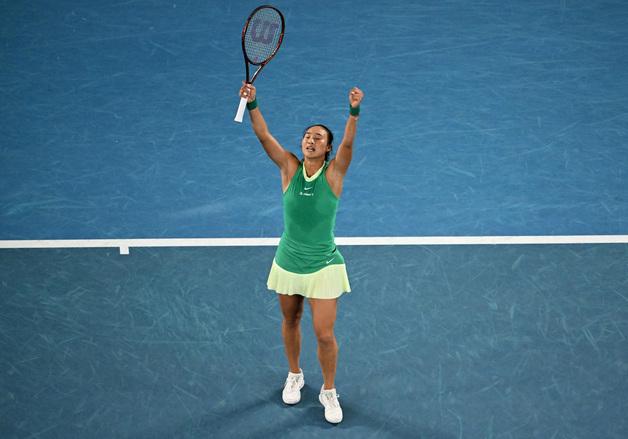 '테니스 퀸' 정친원이 몰고온 광풍…관중 매너는 '글쎄'