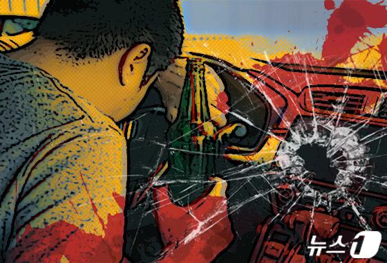 서산 교차로서 음주 차량이 신호등 들이받아…30대 입건