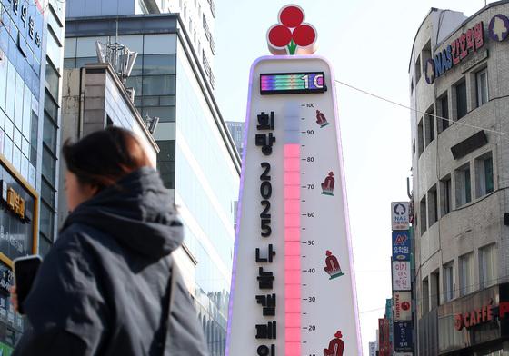 산불 때 기부해 연말엔 여력 없나…대구·경북 사랑의 온도탑 주춤