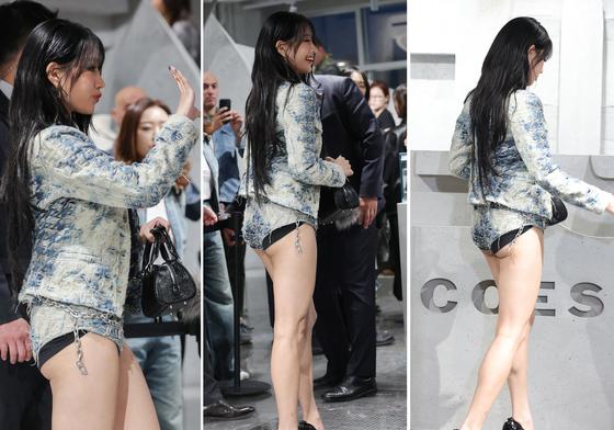 [뉴스1 ★]나띠, 튜브탑에 핫팬츠…과감한 노출 속 힙한 섹시美