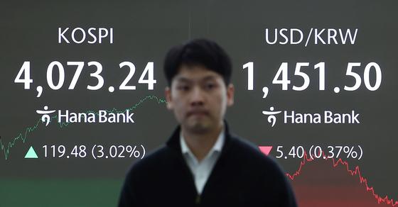 3% 이상 오르며 4070선 회복한 코스피