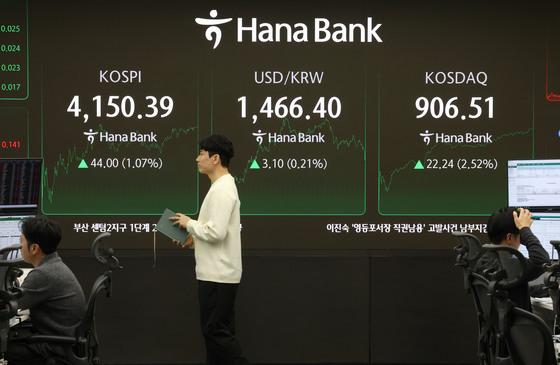 코스피, '구원투수' 기관 순매수에 1%↑… 4150선 탈환[시황종합]