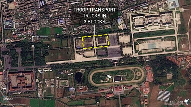 "北 내년 당대회 기념 열병식 준비 정황…평양에 군용트럭 수백 대"