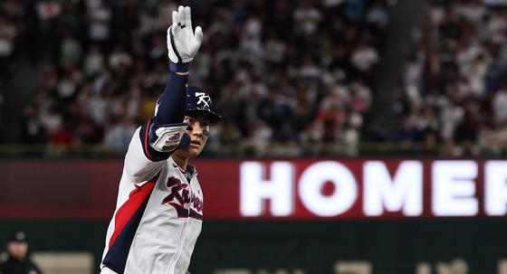 김주원 9회 2사 극적 동점포…류지현호, 日과 7-7 무승부